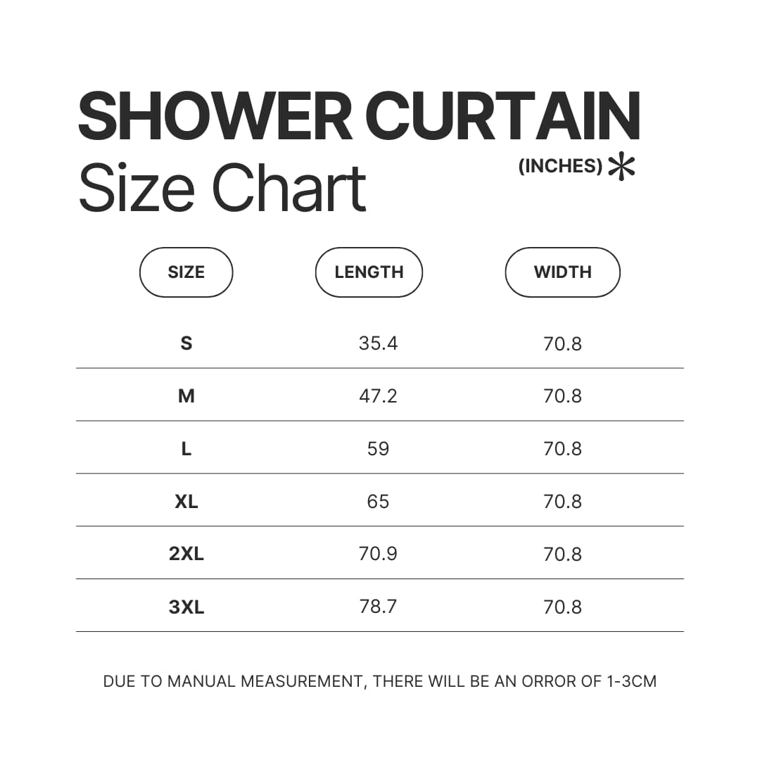 Shower Curtain Size Chart - Risk Of Rain Store